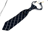 Aether Designs Windowpane Check Tie Black/White
