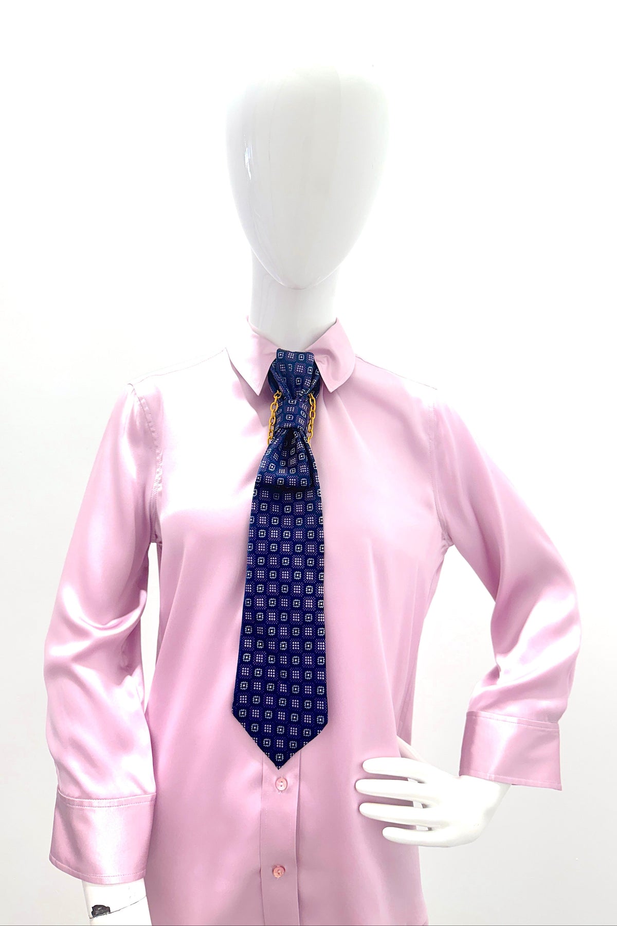 Aether Designs Checkerboard Tie Navy/Plum