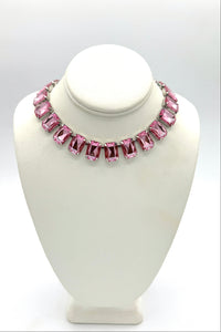 Tres Chic Collier de pierres précieuses rose