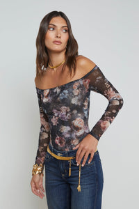 L'Agence Peonie Off The Shoulder Bodysuit