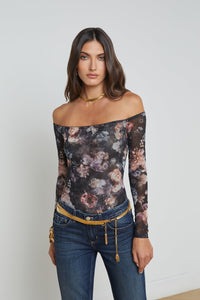 L'Agence Peonie Off The Shoulder Bodysuit