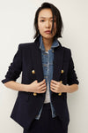 Veronica Beard Miller Dickey Jacket Navy/G