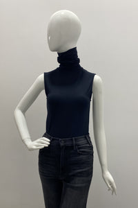 Majestic Soft Touch Sleeveless Turtleneck Top