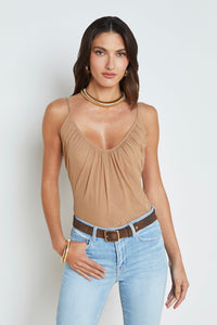 L'Agence Gelina Ruched Bodysuit