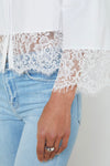 L'Agence Levo Lace-Trim Shirt