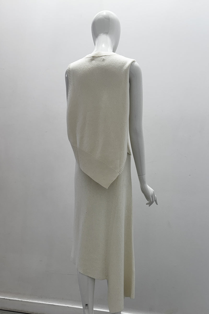 Notshy Juliette Asymetrical Cashmere Midi Skirt