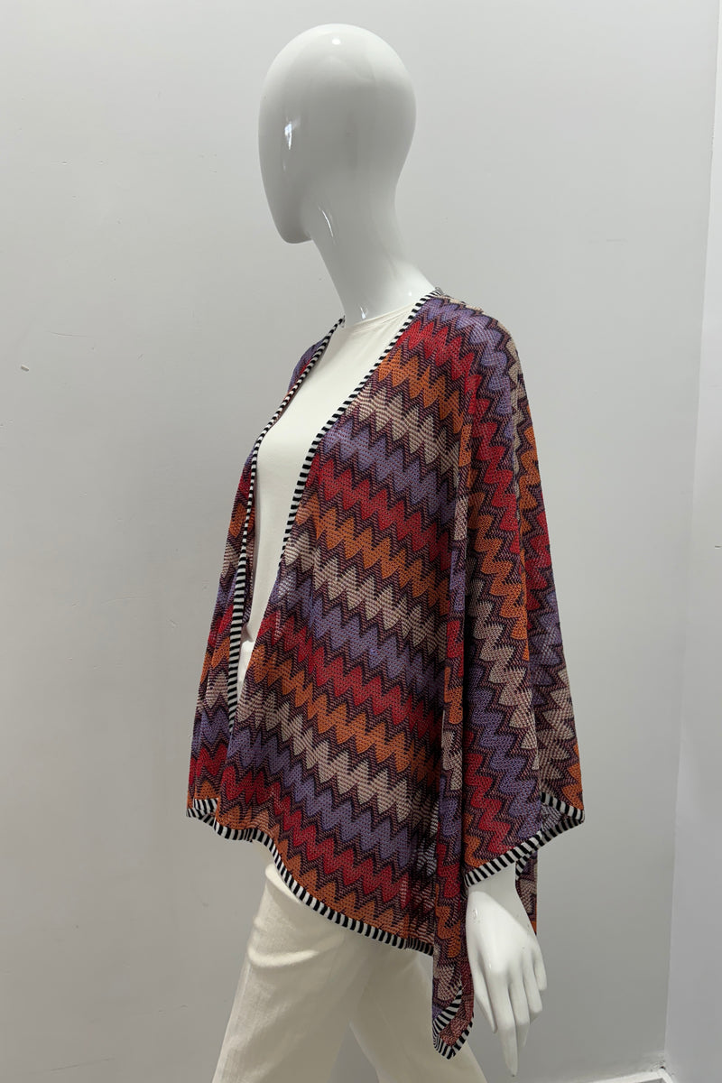 Missoni Zig Zag Knit Poncho