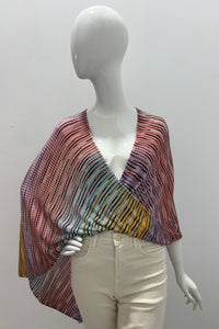 Missoni Infinity Striped Poncho Top