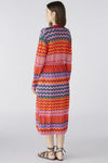 Oui ZigZag Long Knitted Cardigan