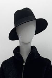 Chapeau Fedora en feutre de laine Cinzia Rocca avec ruban
