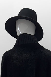 Chapeau Fedora en feutre de laine Cinzia Rocca avec ruban