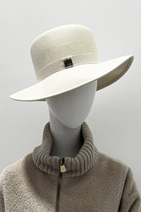 Cinzia Rocca Wool Felt Fedora Hat With Ruban
