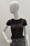 Frame Mesh Lace Baby Tee