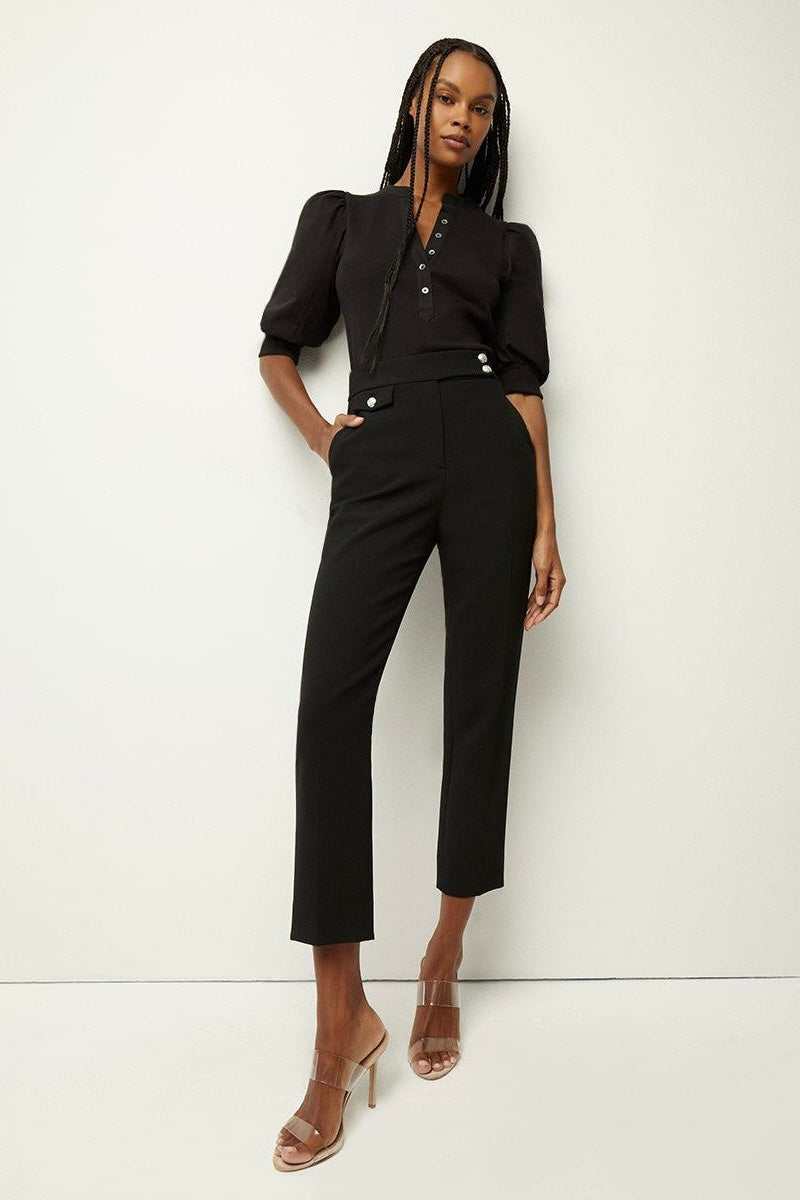 Veronica Beard Renzo Pant Black Silver