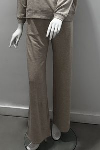 Majestic Filatures French Terry Wide Leg Pant Ecru