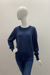 Repeat Short Sleeve Cashmere Rib Knit Sweater