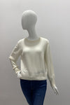 Repeat Short Sleeve Cashmere Rib Knit Sweater