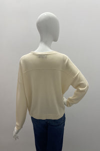 Repeat Organic Cashmere V-Neck Pullover