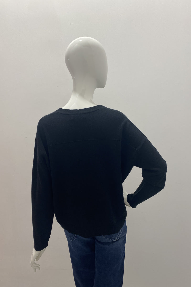 Repeat Organic Cashmere V-Neck Pullover