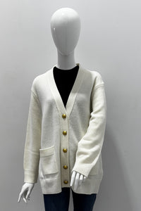 Majestic Filatures Wool Cashmere V-Neck Cardigan