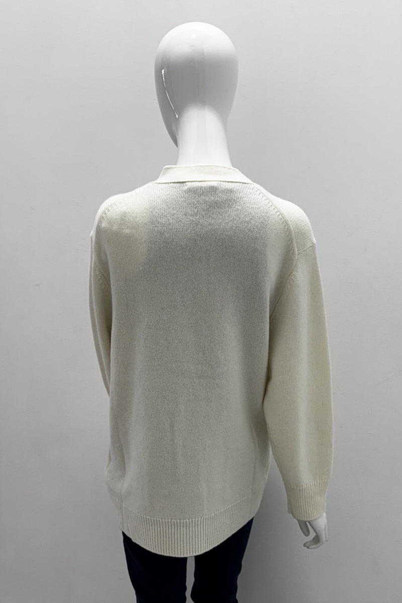 Majestic Filatures Wool Cashmere V-Neck Cardigan