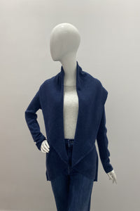 Repeat Open Organic Cashmere Cardigan With Shawl Neck