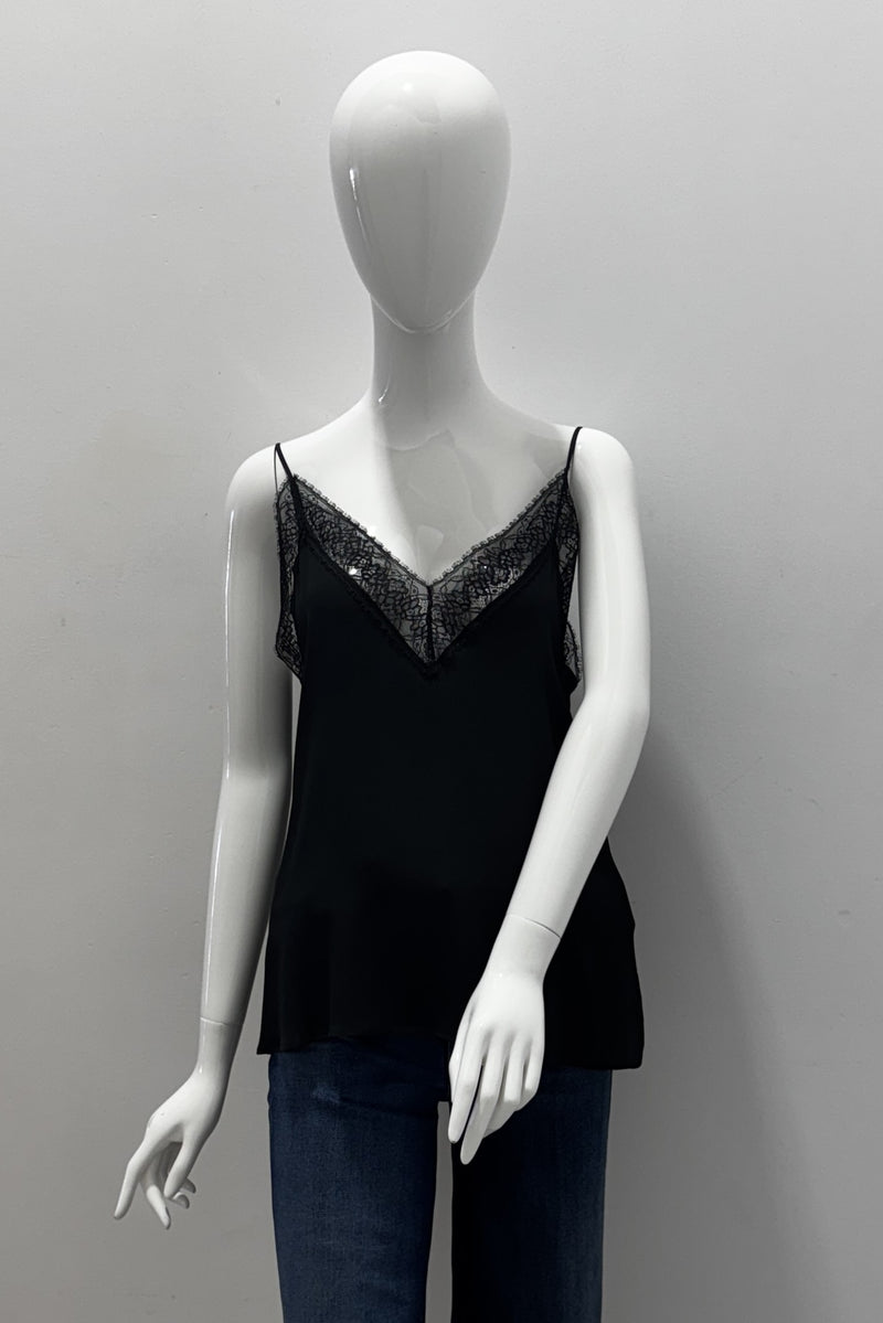 Marella Spuma Silk Camisole With Lace Details