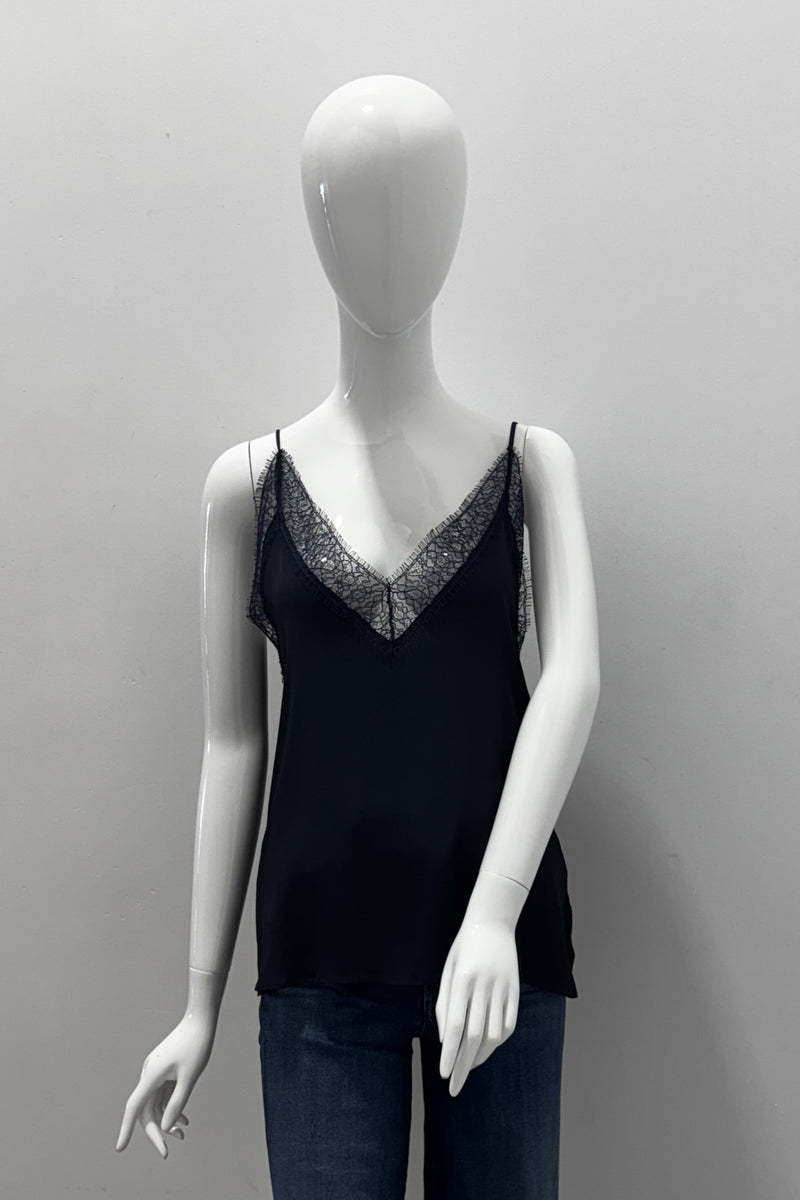 Marella Spuma Silk Camisole With Lace Details (pls add navy pic)