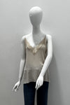 Marella Spuma Silk Camisole With Lace Details