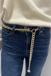 Brave Leather Simple Chain Belt Mouton Nappa