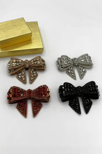 Crystal Bow Pin