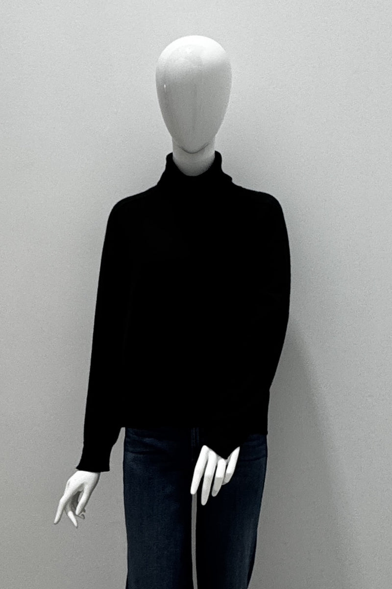 Notshy Black Pola Relaxed Turtleneck Sweater