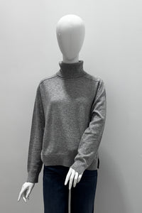 Notshy Gris Chine Pola Relaxed Turtleneck Sweater