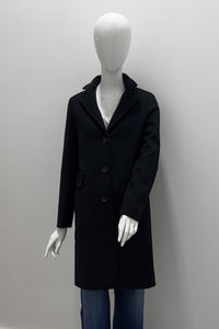 Cinzia Rocca 3 Button Flap Pocket Wool Coat
