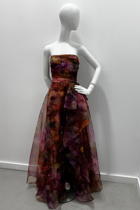 Theia Couture Floria Strapless Gown