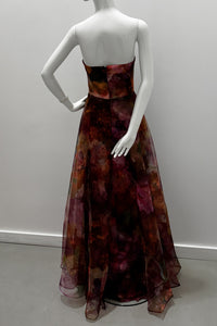 Theia Couture Floria Strapless Gown