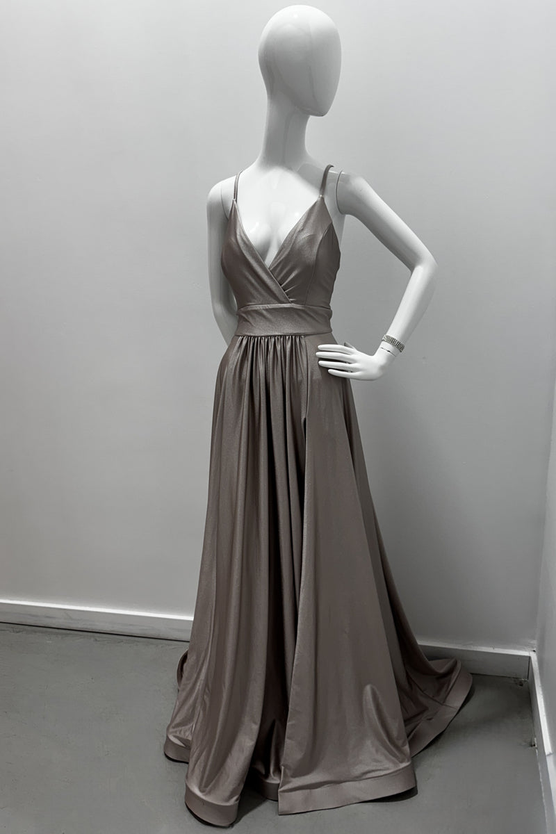 Jessica Angel Spaghetti Prom Strap Dress Gown