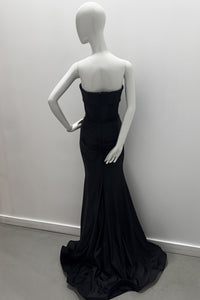 Jessica Angel Corset Slit Evening Gown