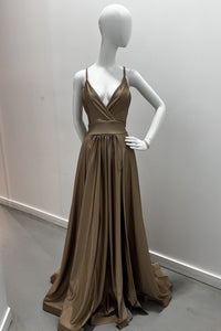 Jessica Angel Spaghetti Prom Strap Dress Gown