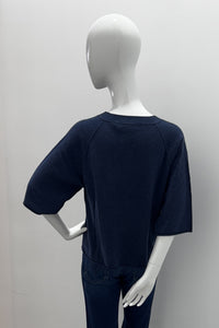 Repeat Relaxed Short-Sleeve Sweater