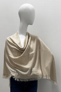Poncho écharpe à motifs répétitifs