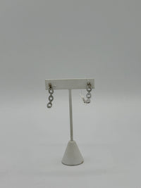 cuffed silver earrings