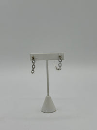 cuffed silver earrings