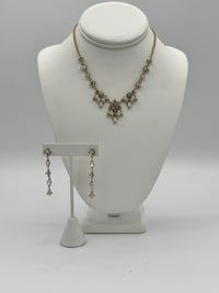 Silver Bloom Necklace Set