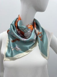 Floral Symphony Silk Scarf
