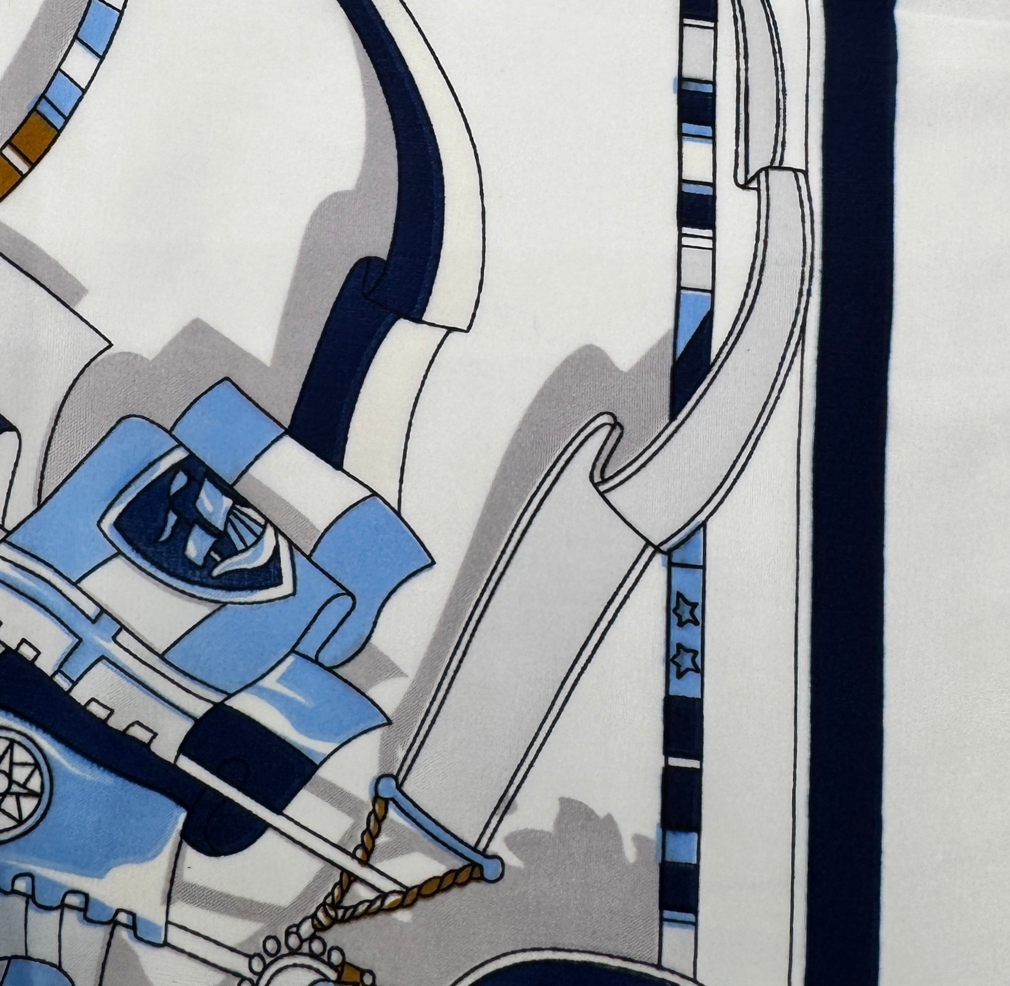 Nautical Voyage Silk Scarf