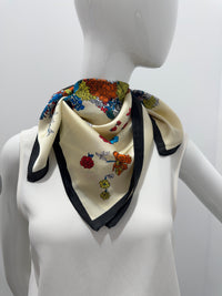Floral Symphony Silk Scarf