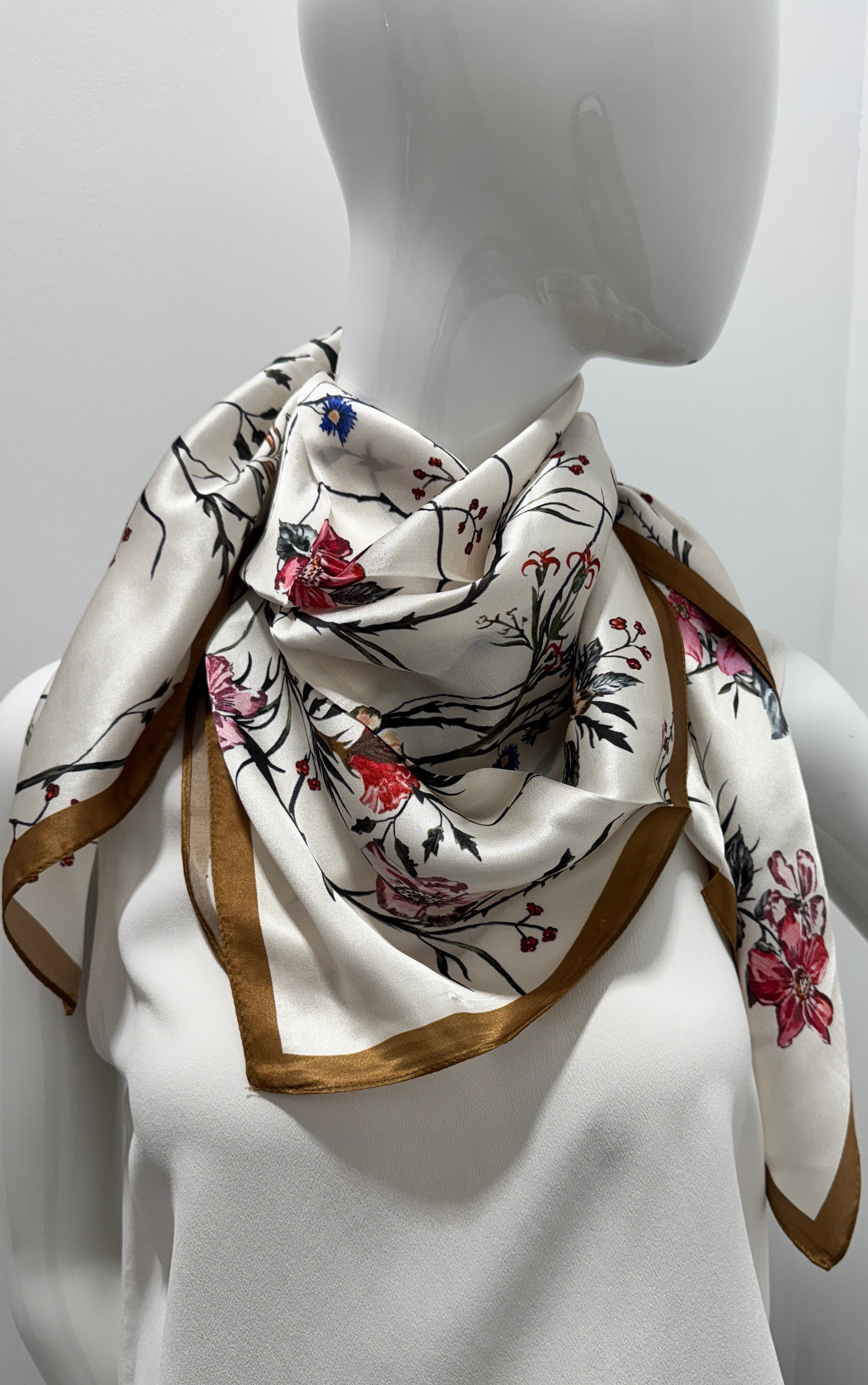 Wildflower Elegance Silk Scarf