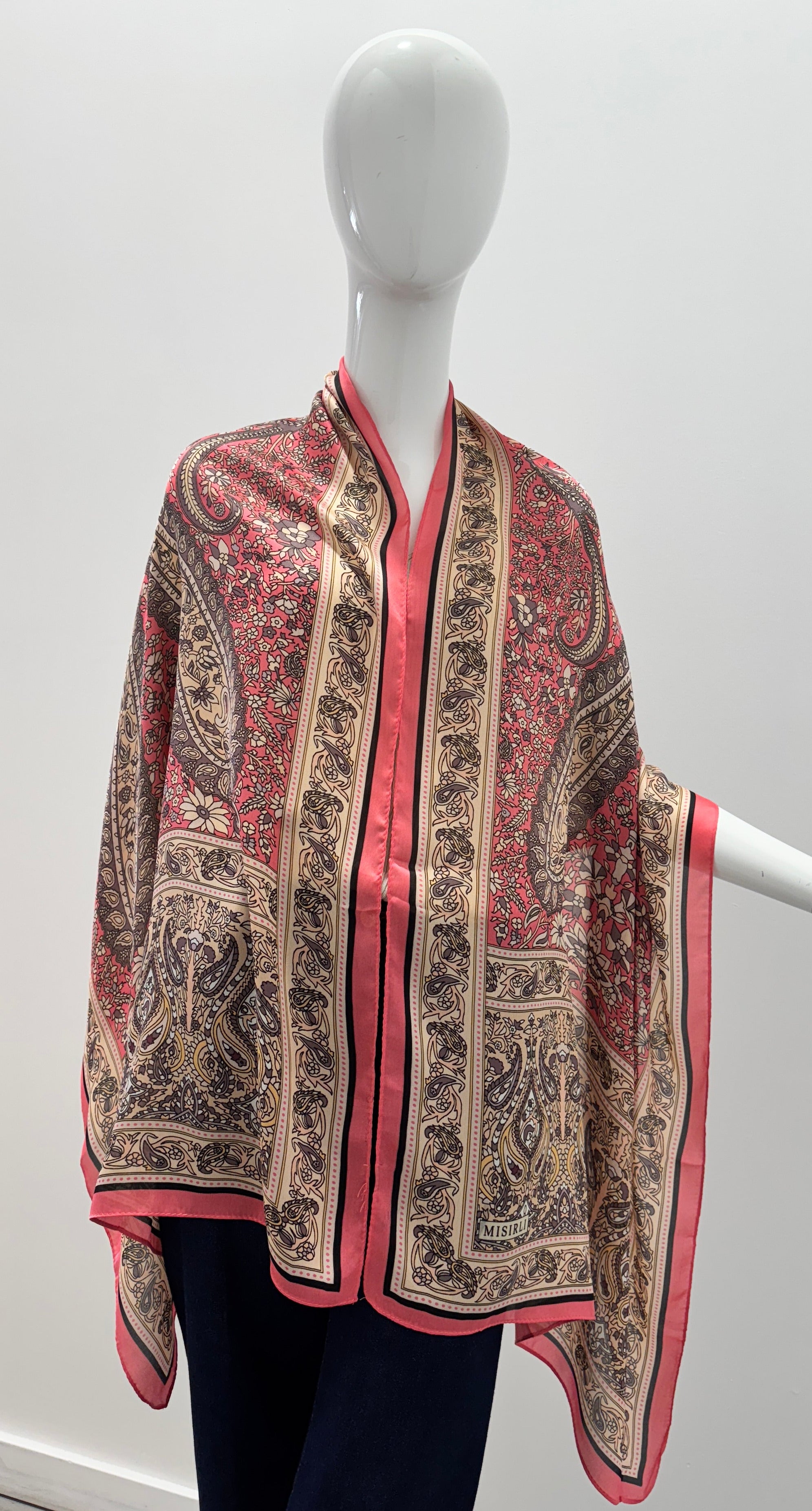 Blush Orchid Silk Scarf