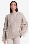 Smythe Crewneck Fringe Sweater